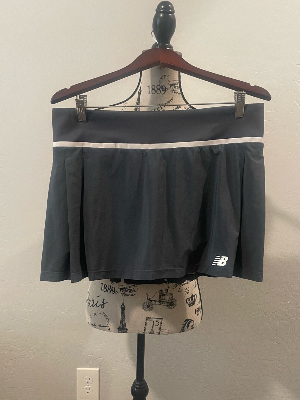 New Balance Gray Skort with White Accent